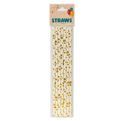 Party Slamke Rainbow Gold Dot, 6 Komada