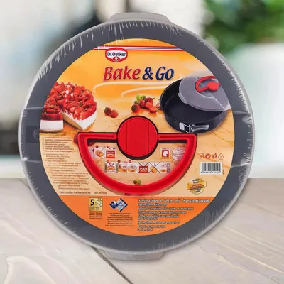 Dr. Oetker Kalup za torte, 26 cm, Crni
