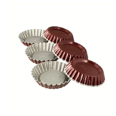 Dr. Oetker Kalupi za tart, 10 cm, 6 Komada, Crveni