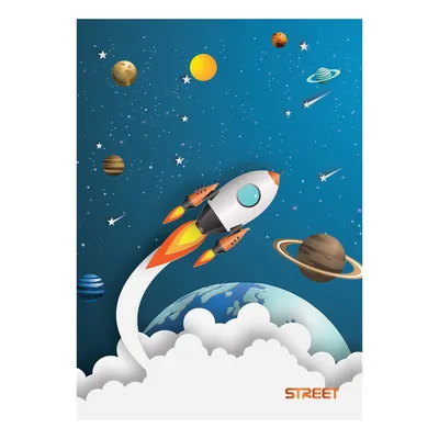 Standard Papir Sveska meka Stars Street, A5, 54 Listova