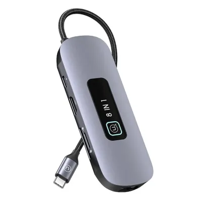 Usams Multifunkcionalni Type-C hub US-SJ643, 8u1, PD 100W