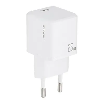 Usams Punjač CC289 25W GaN Mini Fast, EU, Bijeli