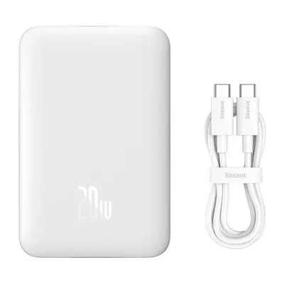 Baseus Eksterna baterija, 10000mAh, USB-C, 20W, MagSafe, Bijeli