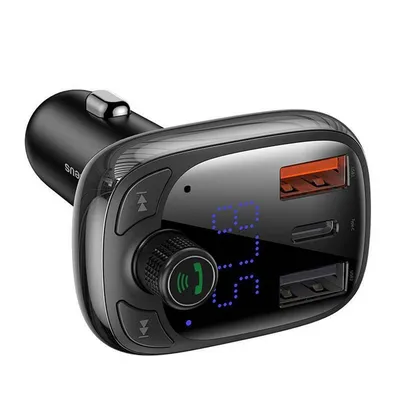 Baseus Bluetooth transmiter MP3 sa punjačem, 2 x USB, Type C, 5A