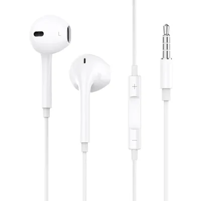 Appacs Slušalice E15, 3.5mm, Audio Jack, Bijele