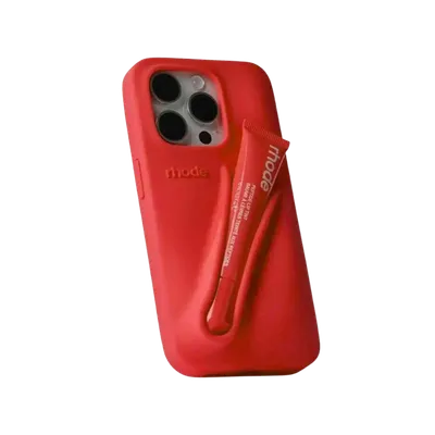 Maska Rhode Lip za iPhone 13/14/15, Crvena
