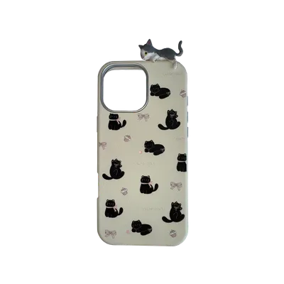 Maska Cat za iPhone 16 Pro Max, Siva