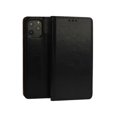 Preklopna maska za mobilni telefon Iphone 14 Special Book, Crna