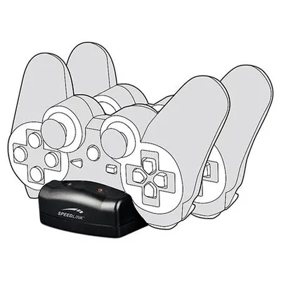 Speedlink Stanica za punjenje dva PS3 gamepada Jazz SL-440001-BK, Crna