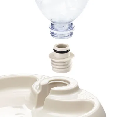 Ferplast Dispanzer za hranu i vodu za pse i mačke Tota 1, 23x21x5 cm, 0.4 L, Bijeli