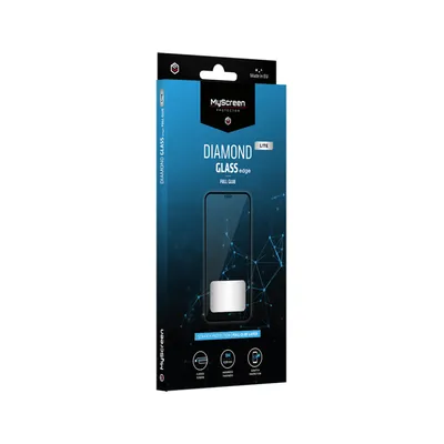 Myscreen Kaljeno zaštitno staklo za mobilni telefon Samsung Galaxy S22/S23 Diamond Glass Edge, Crno