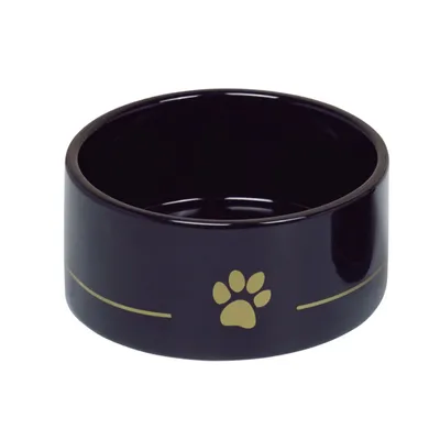 Nobby Keramička posuda Golden Paw, 18x7 cm, 1.1 L, Crna