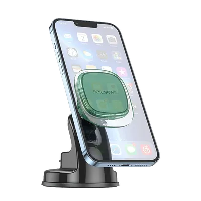 Borofone Univerzalni magnetni auto držač za mobilni telefon BH83, Crno-zeleni