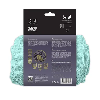 tauro Pro Line Mikrofiber peškir za kućne ljubimce, 60x90 cm, Menta