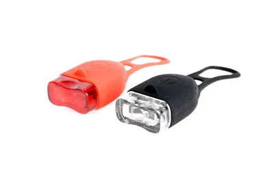 KryptonX Set svjetala za bicikl 1-LED silicone, Prednje+zadnje