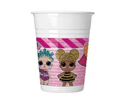 Tomo šped Plastične čaše Lol 90857, 200ml, 8 komada