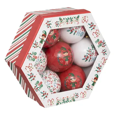 Atmosphera Set od 7 ukrasa za jelku, Kugle 7.5 cm, šarene