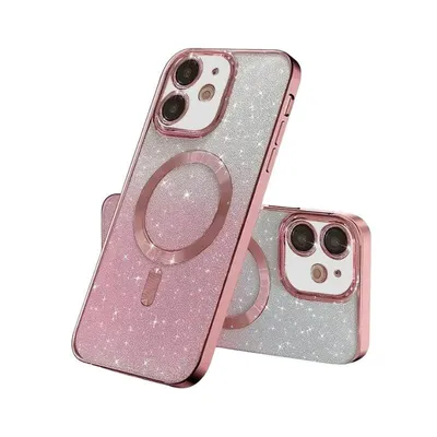 MagSafe maska za mobilni telefon iPhone 13 Pro Max Glitter, Roza boja