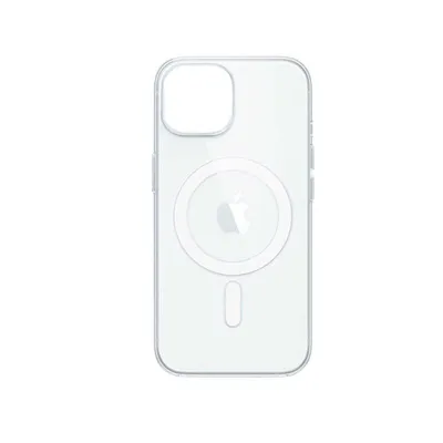 Magsafe maska za mobilni telefon iPhone 15 Pro Max, Silikonska, Providna