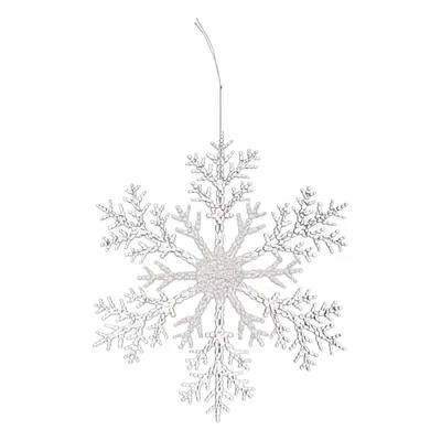 Atmosphera Novogodišnja viseća pahuljica, 30 cm, srebrne boje