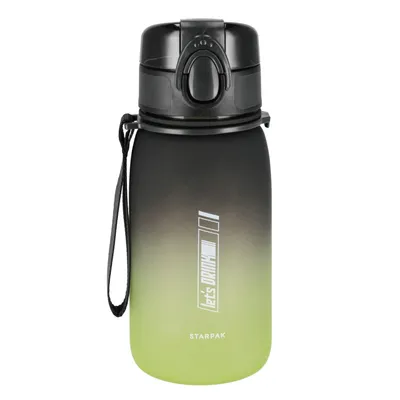 Boca za vodu 536877, 400 ml, Crno-zelena