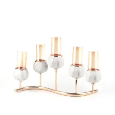 Milleryt Svijećnjak sa 5 postolja, Metalno postolje, 41 cm