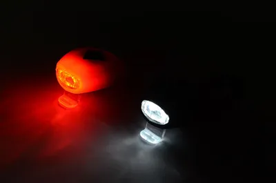 KryptonX Set svjetala za bicikl 2-LED silicone, Prednje+zadnje