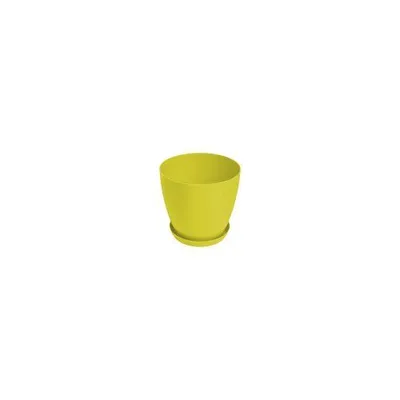 Saksija LUX, 18cm, Sa podmetačem, Zelena