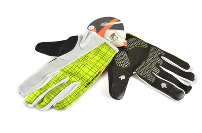 Krypton Biciklističke rukavice Gripper-Smart Touch, Žuto-bijele
