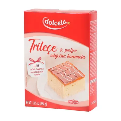 Podravka Dolcela Smjesa za pripremu trileće deserta i prženo mlijeko od karamele, 384 g