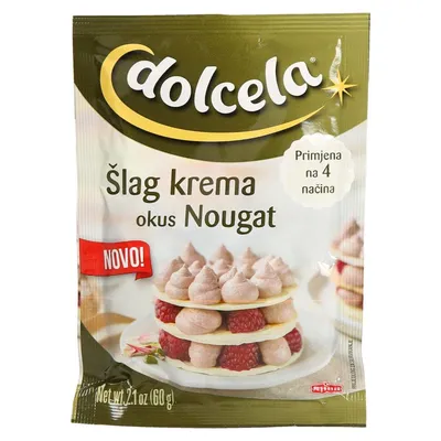 Podravka Dolcela Šlag krema, 60 g, Nougat