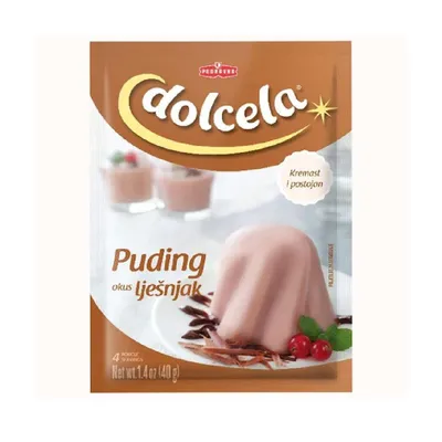 Podravka Dolcela Puding, 40 g, Lješnjak