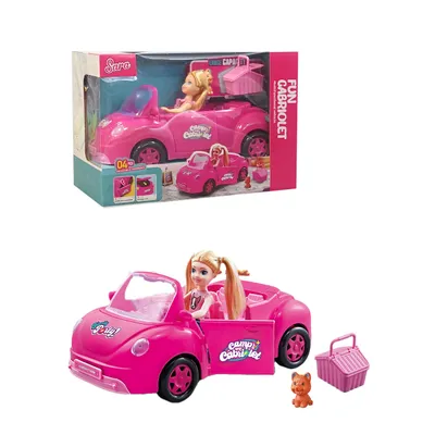 Set lutka Sara sa kabrioletom, 4 dijela