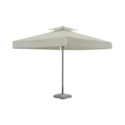 Suncobran aluminijski 3,5x3,5 m, sivi