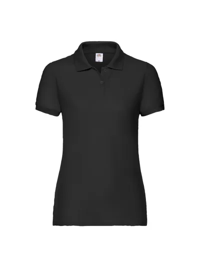 Fruit of the Loom Majica lady fit polo, Crna