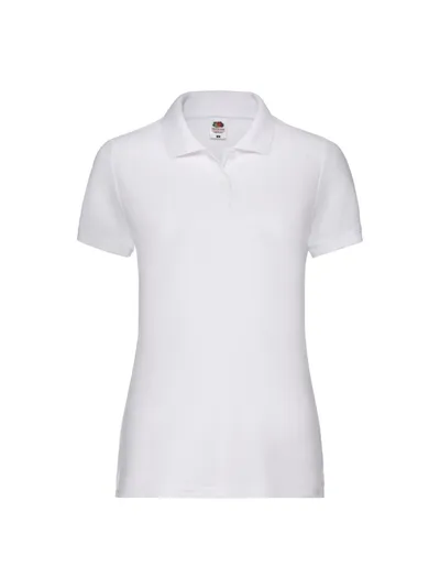 Fruit of the Loom Majica fol lady fit polo, Bijela