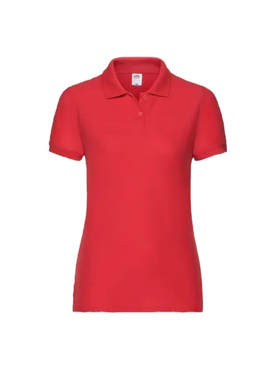 Fruit of the Loom Majica lady fit polo, Crvena
