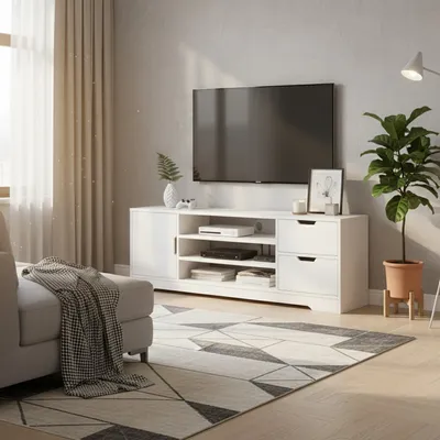 Giga TV komoda Benura, 120cm, Bijela