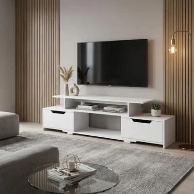 Giga TV komoda Shineza, 103-140cm, Bijela