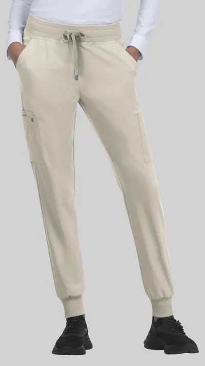 MyMedicalHouse Ženske Jogger pantalone Pulse, Krem