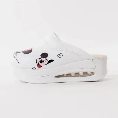 Terlik Sabo Air Max klompe Mickey Mouse 2, Bijele