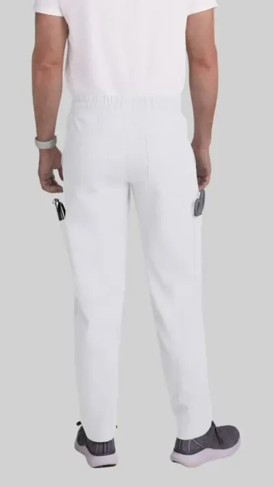 MyMedicalHouse Muške pantalone Cargo, Bijele
