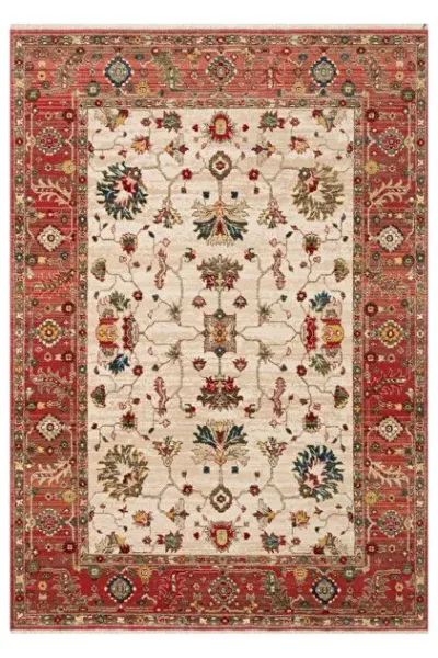 Tepih KYB 04, 120x180 cm, Krem-Crveni