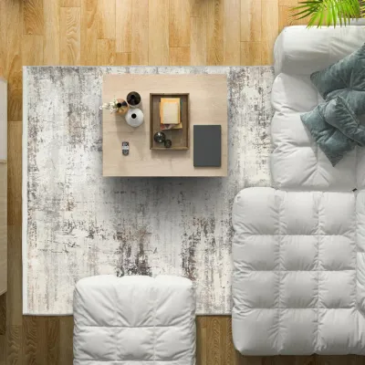 Tepih Lagos LGS01, 160x230 cm, Krem-Srebrni