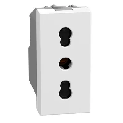 Bticino Utičnica Light Now YW4180, Euro, 1M, Bijela