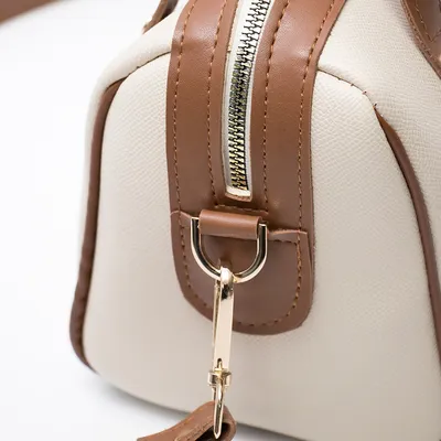Lovely Bag  GIGI - bež/smeđa torba - Srebrni metal