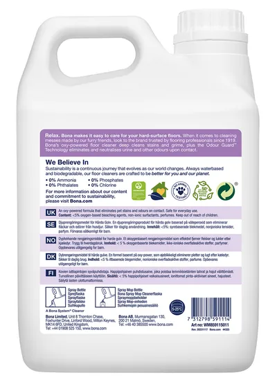 Bona Pet Ćistač za pločice i laminat, 2.5 L