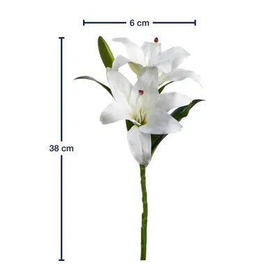 Leonardo Germany Umjetni cvijet Lily Fiore, Bijela, 38cm