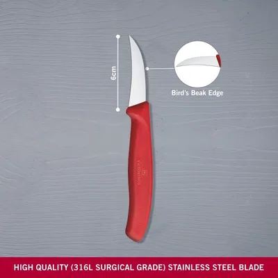 Victorinox Kuhinjski nož za oblikovanje, 6cm, Crveni