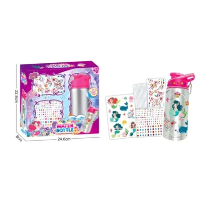 Funtoy Kreativna boca za vodu, uradi sam, Sirena, 500 ml